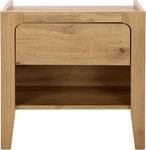 Modern Oak Brown Nightstand With Drawer & Shelf - Home Collection. Fixed Price $186.99.