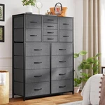 Furniture 16 Dresser For Bedroom, Chest Of Drawers With Fabric Bins. Fixed Price $149.99.