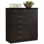 Pemberly Row 7 Drawer Chest In Chocolate. Fixed Price $388.99.