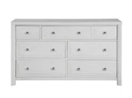 Sunset Trading Dover 7 Drawer 68" Bedroom Storage Dresser Cerused White Oak Wood. Fixed Price $1716.84.