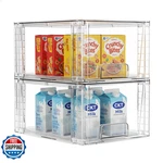 Cokihom 2 Pack Stackable Acrylic Storage Drawers Clear Plastic Organizer Bins. Fixed Price $44.98.