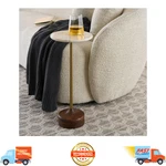 Better Homes & Gardens Aster Drink Table, Marble Top Modern Gold Accent. Fixed Price $55.99.