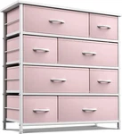 Stylish 8-DRAWER Dresser For Kids & Teens Pink Storage Chest With Bins. Fixed Price $141.99.
