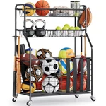 Apexchaser Heavy Duty Rolling Sports Equipment Organizer Ball Storage Rack. Fixed Price $119.07.