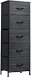 Wlive Fabric Dresser, 5-DRAWER Tall Dressers For Bedroom, Storage Organi. Fixed Price $68.27.