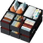 Neaterize Drawer Organizer Clothes Set Of 12 Black - Dresser For Nu.... Fixed Price $38.69.