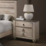 Imerland Modern 3-DRAWER Nightstand With Stylish Patched Wood Top. Fixed Price $401.99.