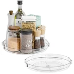 Suoxing 2 Pack Rotating Small Lazy Susan Turntable For CABINET,9.5 Inch Clear.... Fixed Price $18.22.