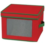 Household Essentials 536RED Holiday China Storage Chest With Handles. Fixed Price $25.06.