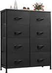 Stylish 8-DRAWER Fabric Dresser Charcoal Black For Bedroom & Living. Fixed Price $100.99.