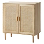 Vevor Rattan Cabinet Storage With 2 Magnetic Doors & Adjustable Shelves Natural. Fixed Price $89.90.