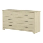 Pemberly Row Engineered Wood Contemporary 6-DRAWER Dresser Bleached Oak. Fixed Price $295.43.