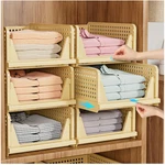 Snslxh 5 Pack Stackable Closet Storage Basket, Multifunctional & Foldable.... Fixed Price $76.39.