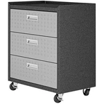 Manhattan Comfort Fortress 3-DRAWER Metal Mobile Garage Cabinet Gray. Fixed Price $315.16.