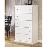 Signature Design By Ashley Bostwick Shoals 5 Drawer Wood Chest In White. Fixed Price $436.99.