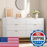 Gaomon Dresser For Bedroom 53.5 Large Organizer 6 Drawer Golden Metal. Fixed Price $268.95.
