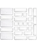 Sodynee Clear Plastic Drawer Organizer Storage - 25PCS 4 Size Desk. Fixed Price $36.37.