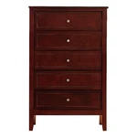 Glory Furniture Daniel G1310-CH-00 5 Drawer Chest Cherry. Fixed Price $436.98.