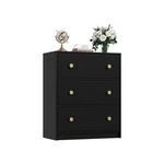 Nicehill 3 Dresser, Black Nightstand For Bedroom With Drawers. Fixed Price $75.00.