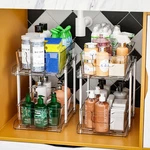 Suoxing Pack Tier Under Cabinet MEDIUM-12.4 L*7.5 W*12.8 Tall, Clear. Fixed Price $35.99.
