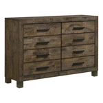 Pemberly 8-DRAWER Farmhouse Wood Dresser Rustic Golden Brown. Fixed Price $726.54.