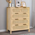Uimoso Rattan Drawer Dresser Natural Closet Home Storage Cabinet For Bedroom. Fixed Price $164.99.