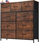 Dumos Dresser For Bedroom, Storage Organizer With 9 Drawers, Chest Of. Fixed Price $80.45.