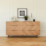 Nera Oak 6-DRAWER Double Dresser From Article Beige Bedroom Wooden. Fixed Price $600.00.