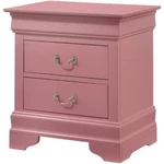 Glory Furniture Louis Phillipe 2 Drawer Nightstand Pink. Fixed Price $160.84.
