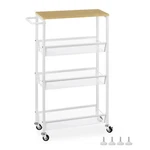 Mooace Slim Storage Cart, 4 Tier Rolling Kitchen Shelving Unit On Wheels Mobi.... Fixed Price $44.95.