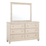 Coaster Pembroke 6-DRAWER Wood Bedroom Dresser With Mirror In Washed Oak Brown. Fixed Price $988.30.