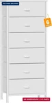 Furnulem White Tall Dresser For Bedroom,vertical Storage Tower Unit And End Tabl. Fixed Price $84.36.