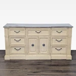 Stanley Furniture Dresser With Marble Top & 9 Drawers. Fixed Price $216.00.