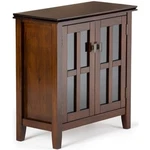 Simpli Home Artisan Wood 30" Transitional Low Cabinet Russet Brown. Fixed Price $316.00.