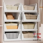Proarea Stackable Plastic Storage Basket Closet Organizer Bin 4 Pack White. Fixed Price $48.89.