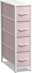 Slim Kids Dresser With 4 Drawers Space-saving Storage Chest For Small Areas. Fixed Price $91.99.