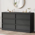 Dresser Drawer Chest Black 46.7 29.3 Storage Bedroom Furniture Garveehome. Fixed Price $299.99.