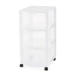 Gracious Living Classic 3 Drawer Organizer Plastic Storage Cart, White (used). Fixed Price $22.48.