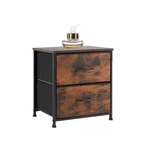 Concetta Nigtstand For Bedroom, Tall Chest Organizer With Fabric Bins. Fixed Price $40.52.
