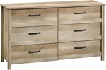Stylish Cannery Bridge 6 Drawer Dresser Lintel Oak Finish. Fixed Price $568.99.