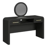 Picket House Furnishings Woodridge Dressing Table And Mirror Black With Grain. Fixed Price $579.00.