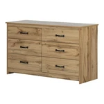 South Shore Tassio 6-DRAWER Dresser Nordik Oak, Farmhouse. Fixed Price $331.99.