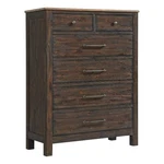 Pemberly Row Transitional 6-DRAWER Chest In Driftwood And Sable. Fixed Price $1205.19.