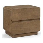 Meridian Furniture Adagio Brown Solid Wood Oak Veneer Nightstand. Fixed Price $542.54.