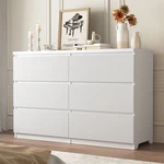 67" Fluted Drawers Dresser Storage Cabinet Cupboard Tv Stand For Bedroom White. Fixed Price $203.67.