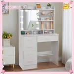 Yamissi Dressing Table Makeup Vanity Desk With 5 Drawers &led Sliding Mirror Set. Fixed Price $97.77.