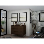 Manhattan Comfort Rockefeller 3-DRAWER Wood Dresser In Brown. Fixed Price $272.71.