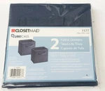 Lot Of Closetmaid Cubeicals Fabric Drawer Blue **2 Pack** 7" X 5.75". Fixed Price $46.99.