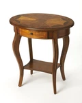 Bowery Hill Transitional Wooden Olive Ash Burl Oval Accent Table In Brown. Fixed Price $448.73.