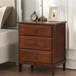 Comfort Pointe Cambridge Brown Finished Wood 3-DRAWER Nightstand. Fixed Price $272.11.